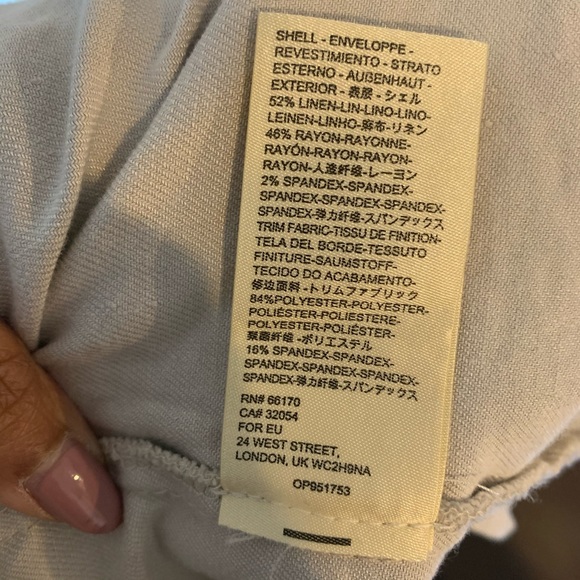 Anthropologie 2X & 3X Cascade Linen/Suede Jacket - Picture 7 of 8